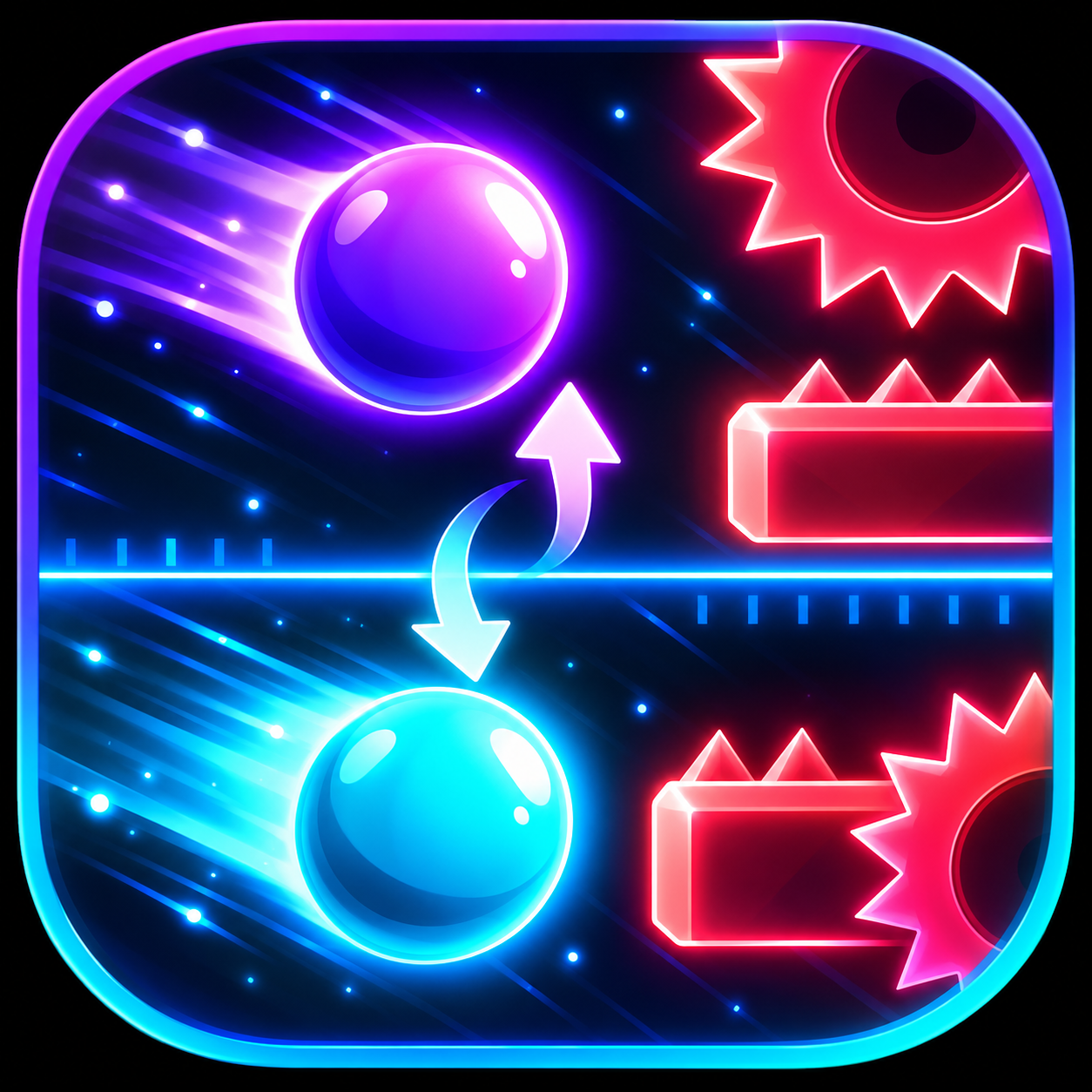 Gravity Flip: Dual Survival official app icon